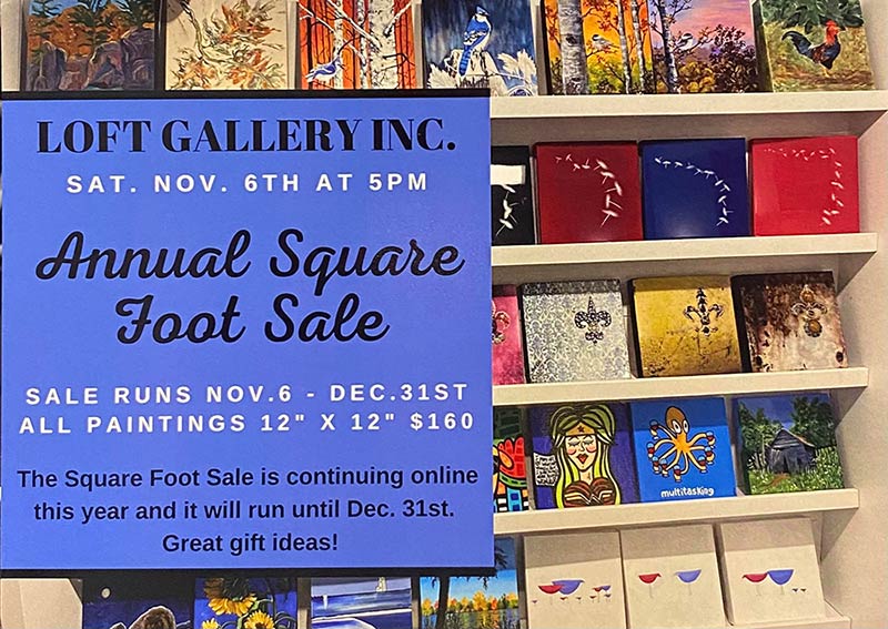 Loft Gallery Sq Ft Sale Nov 2021