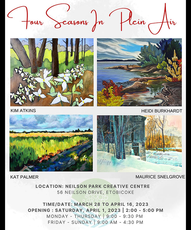 Four Seasons In Plein Air Poster